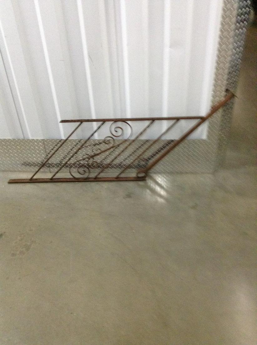 Wrought iron stair railing 67 inches long: Wrought iron stair railing 67 inches long