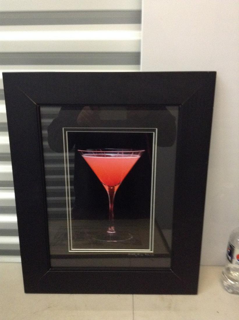 Framed photo, martini signed by the artist 22x17 (1 of 1)