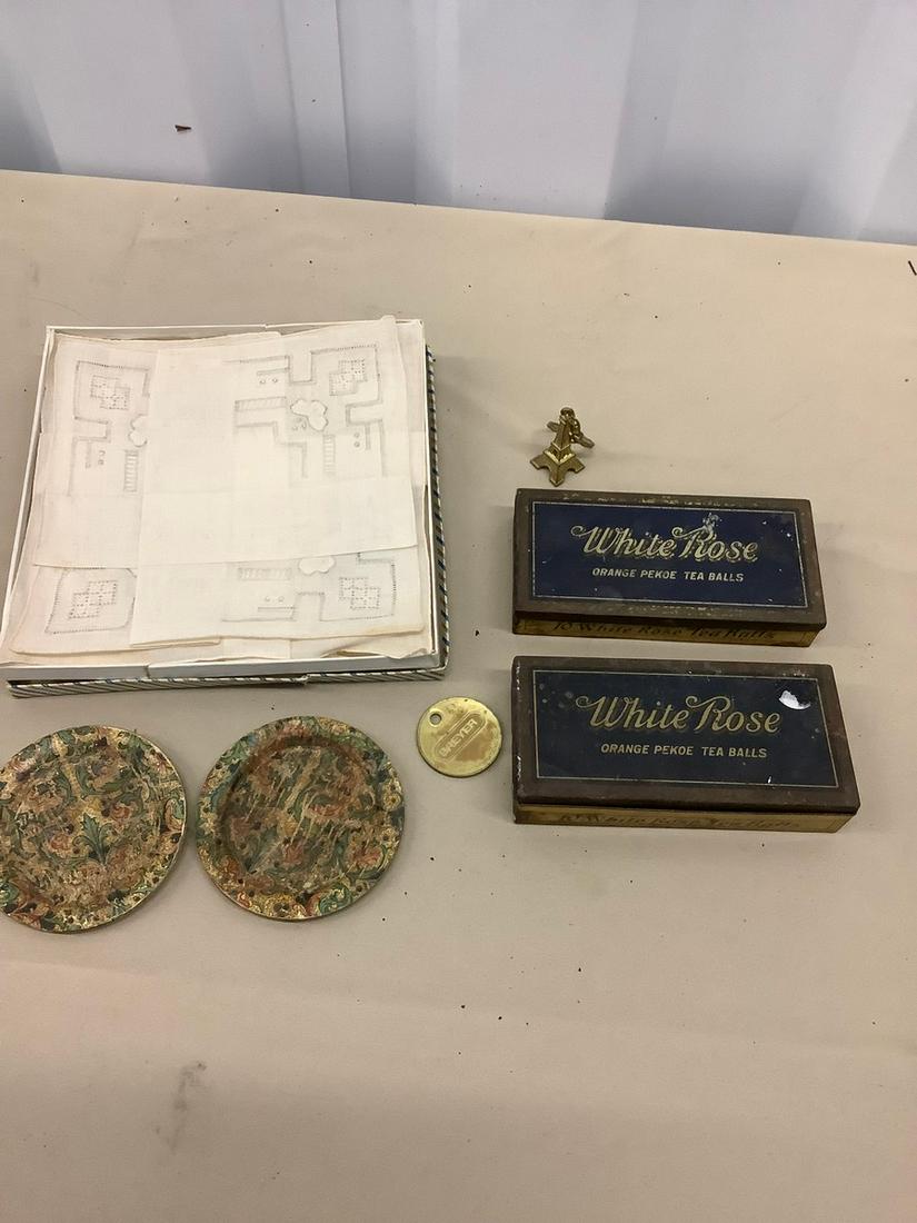 Lot of Vintage White Rose TBall Boxes and More (1 of 1)