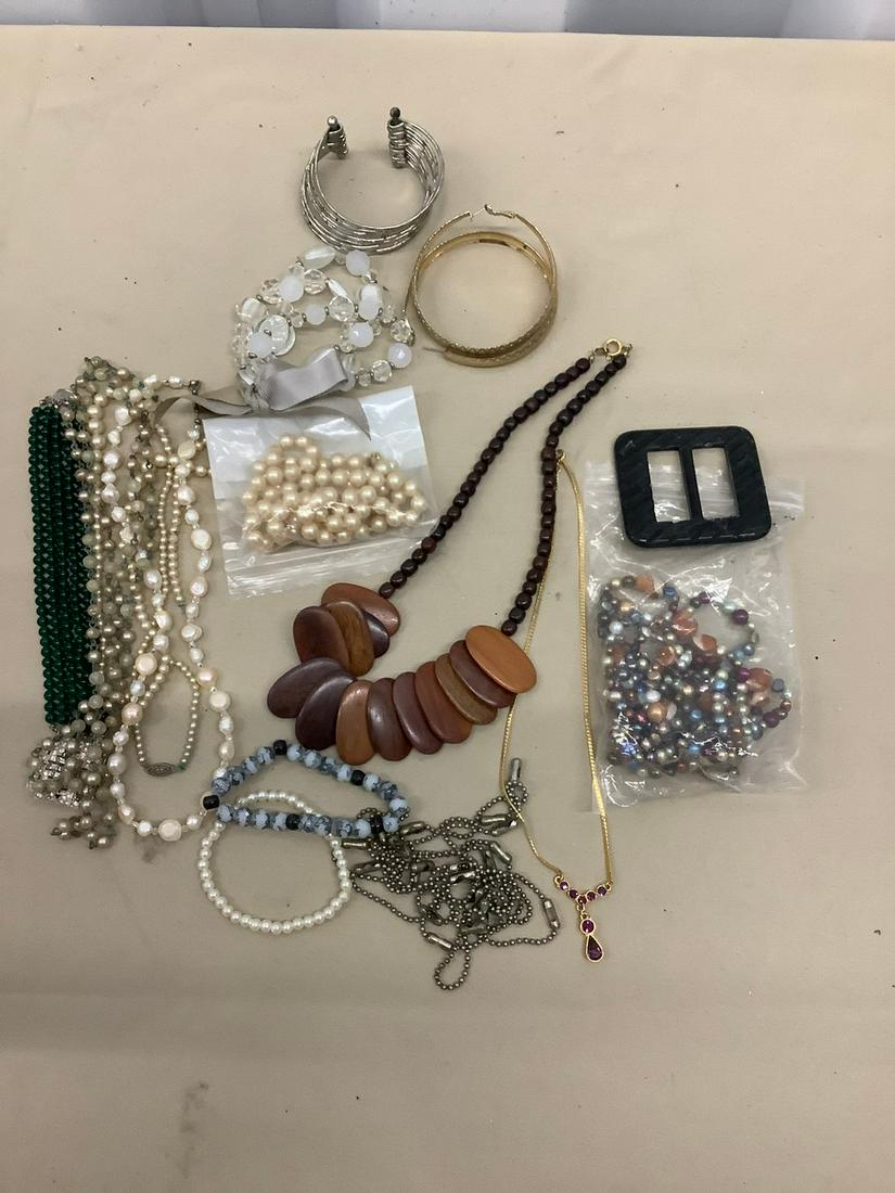 Lot of Costume Bracelets and Necklaces: Lot of Costume Bracelets and Necklaces