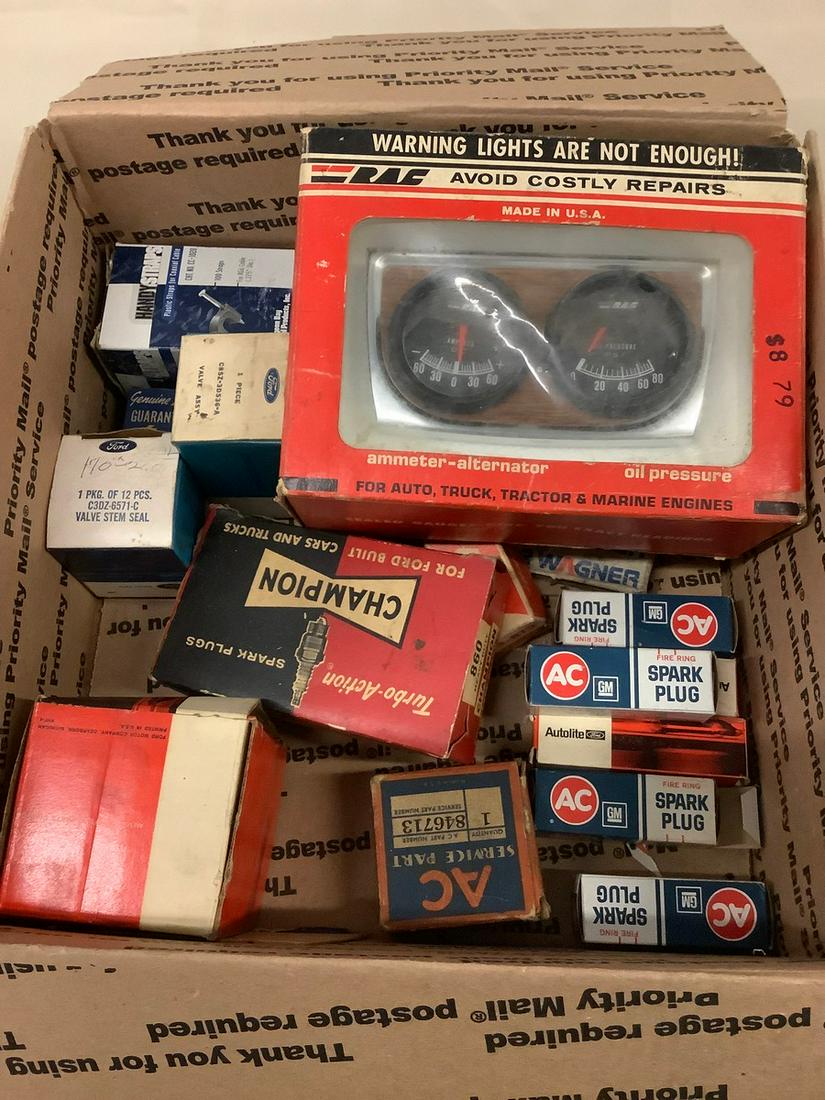 Lot of Dual Gauge Kit, Spark Plugs and More: Lot of Dual Gauge Kit, Spark Plugs and More