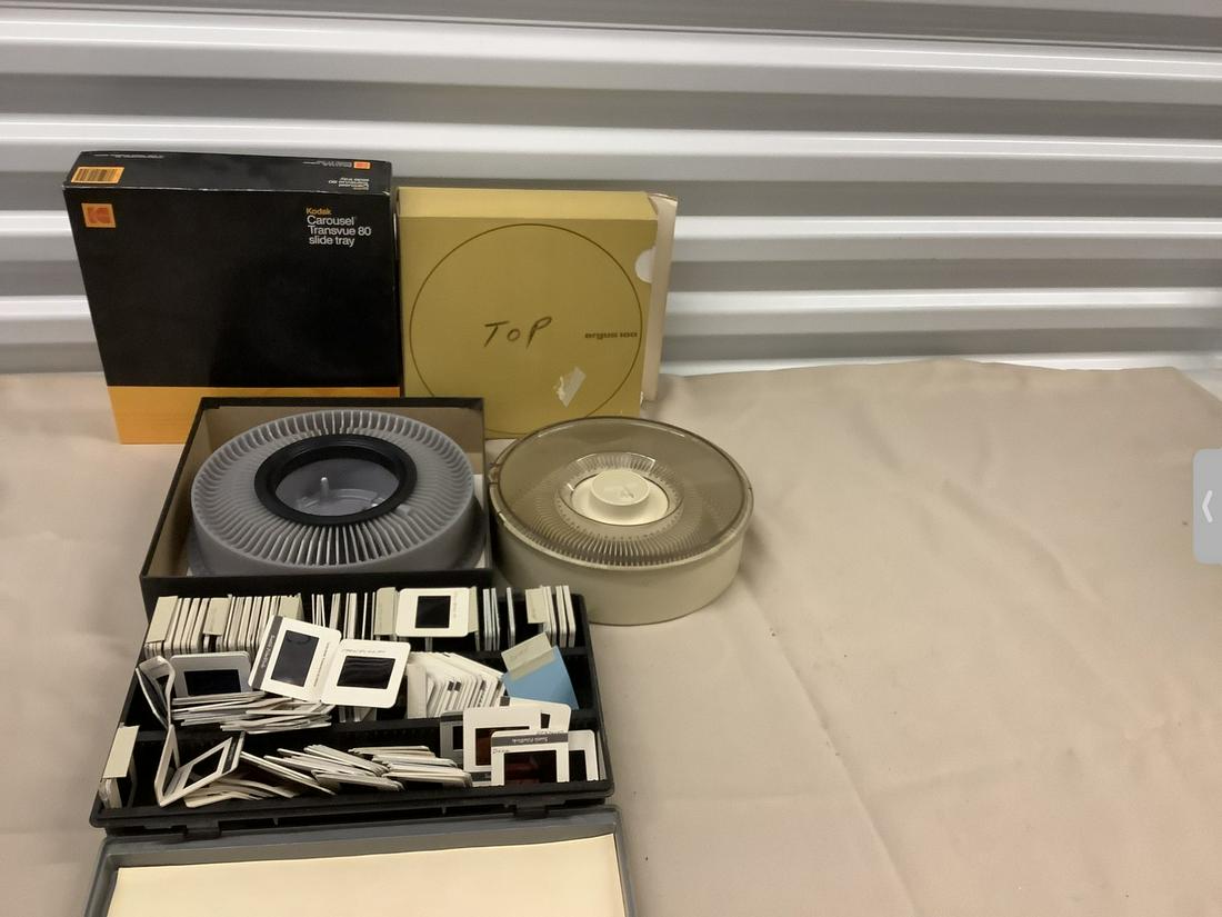 Lot of Slide Trays and Slides (1 of 1)