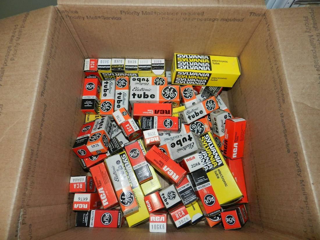 Large Lot of Vacuum Tubes In Boxes: Large Lot of Vacuum Tubes In Boxes