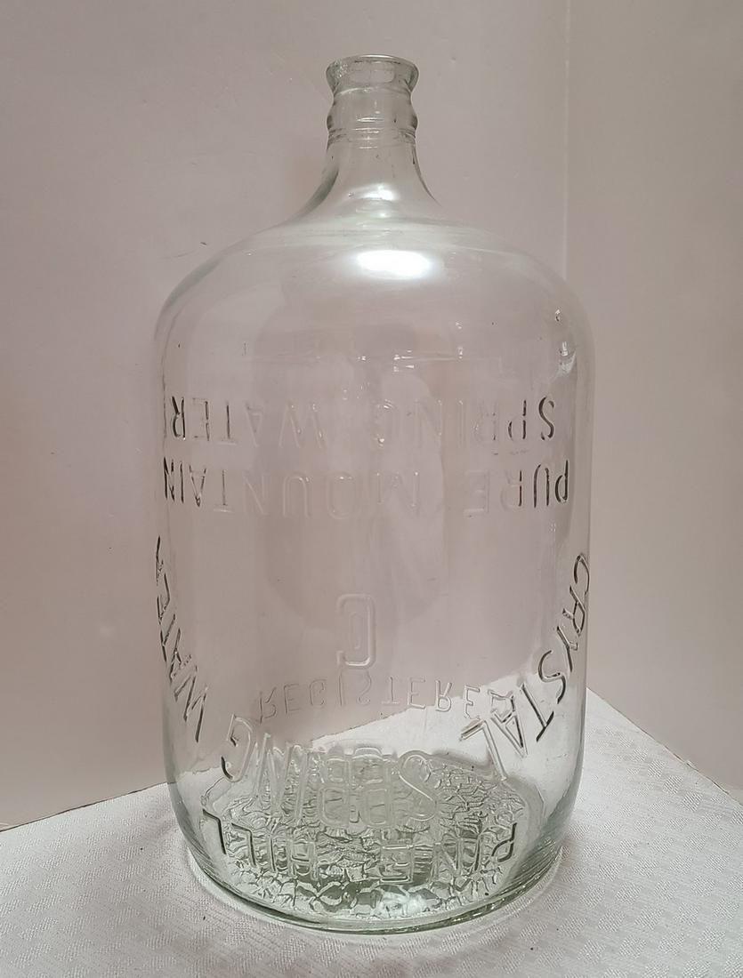 Vintage Crystal Springs Glass Water Bottle 20x10" (1 of 1)