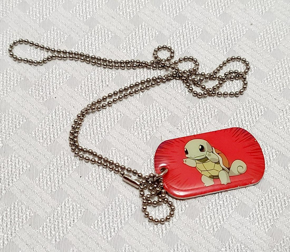 1999 Pokemon Squirtle Dog Tag: 1999 Pokemon Squirtle Dog Tag