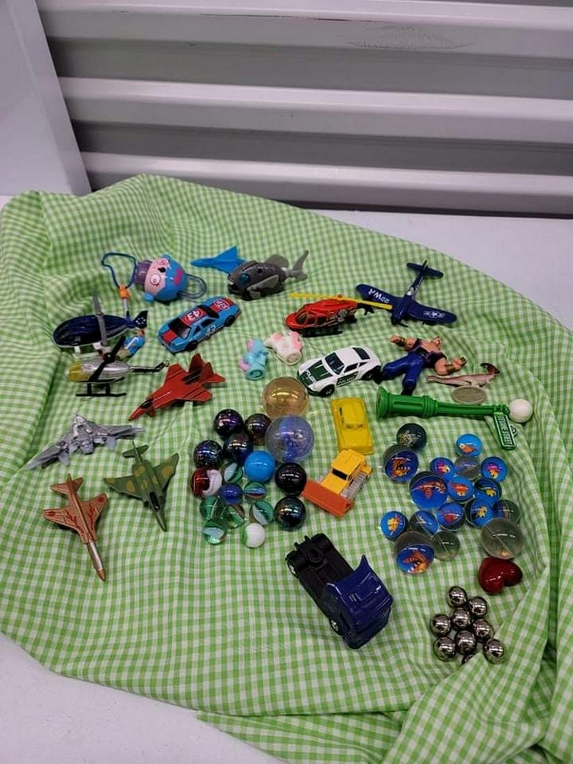 Vtg. toy lot incl. marbles and die cast (1 of 1)