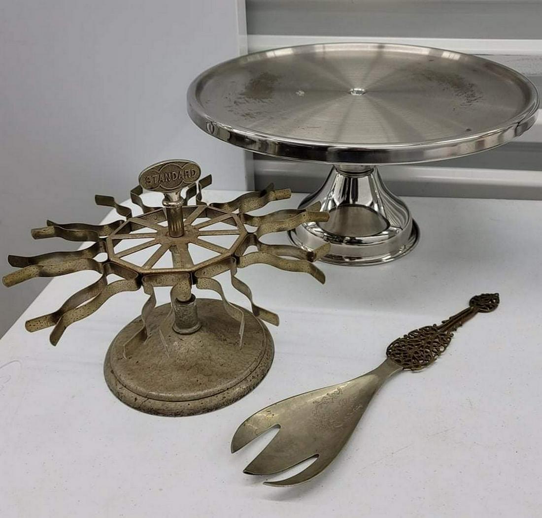 Vintage metal lot incl. Brass fork (1 of 1)