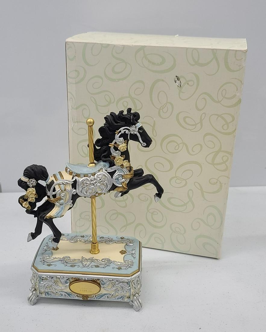 San Francisco Music Company Black Carousel Horse (1 of 2)