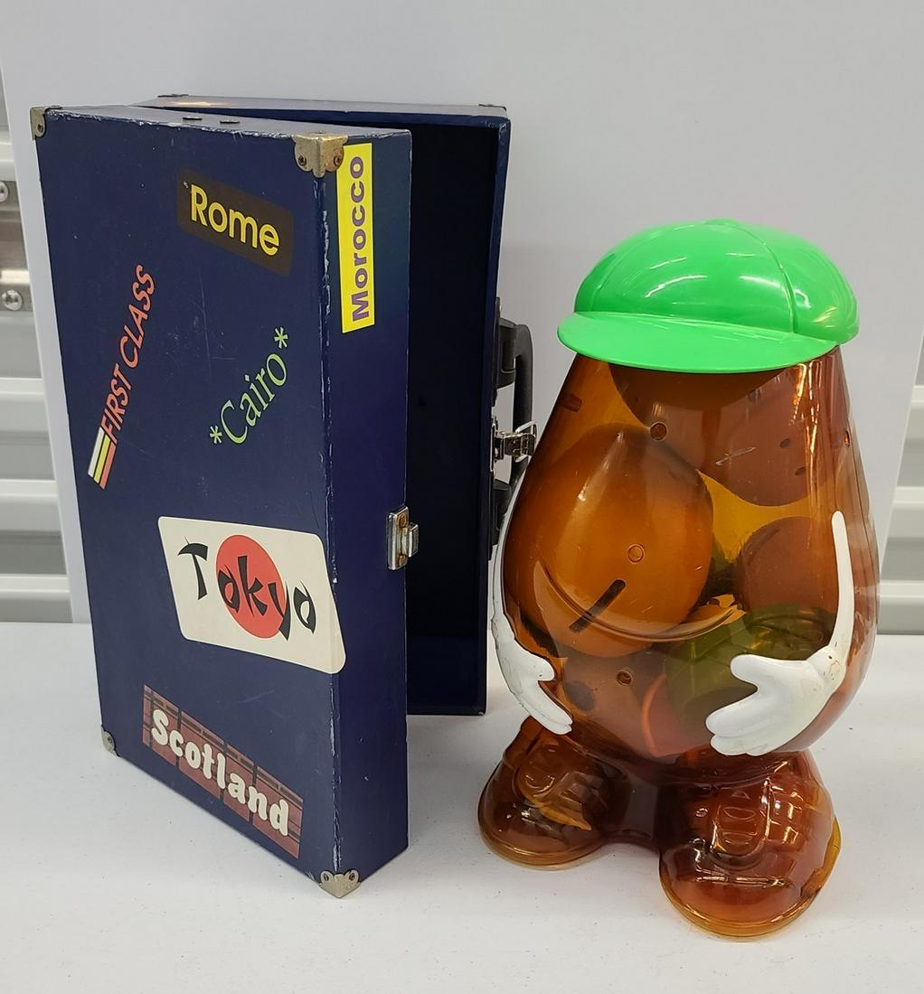 Mr. Potato Head items and Wood Retro Box: Mr. Potato Head items and Wood Retro Box