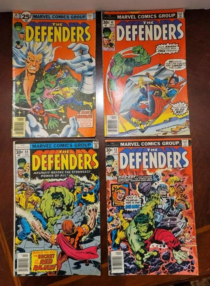 Marvel The Defenders Comic books 38, 41, 43, 44 (1 of 2)