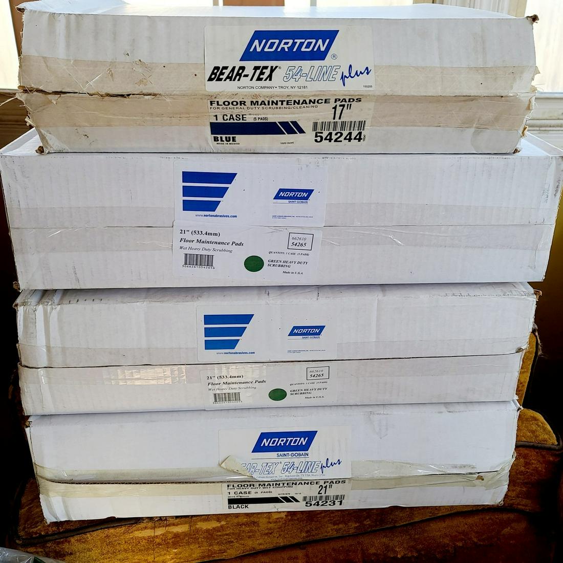 Assorted Norton Floor Maintenace Pads (1 of 1)