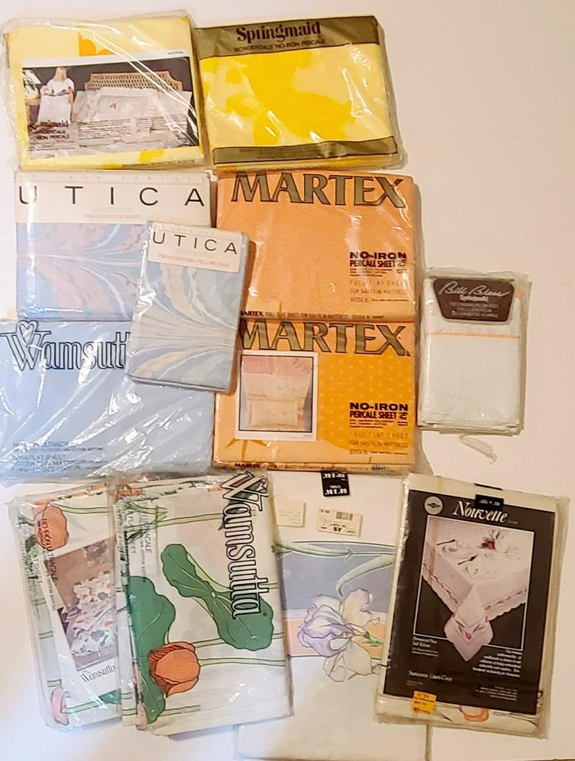 NOS Vintage Sheets, Pillowcases, and Tablecloths (1 of 1)