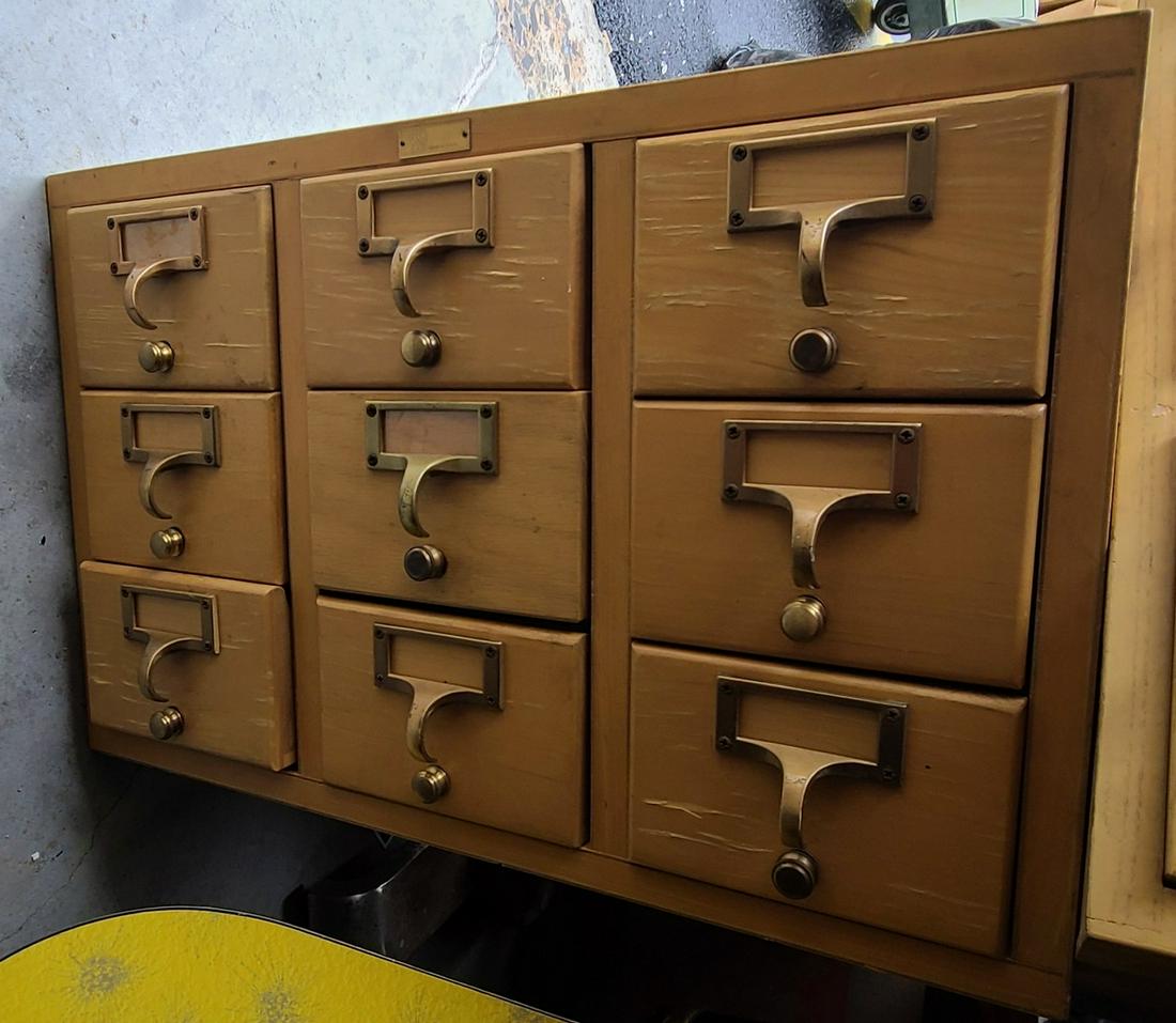 Vintage Card Catalog with Cards 13x18x18 (1 of 1)