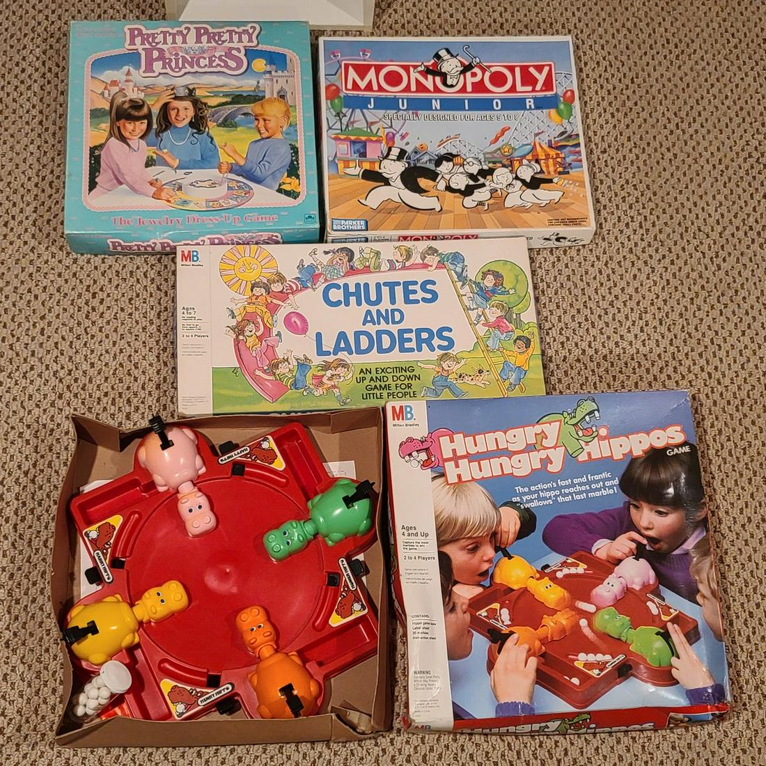 Vintage Board Games incl Hungry Hungry Hippo: Vintage Board Games incl Hungry Hungry Hippo