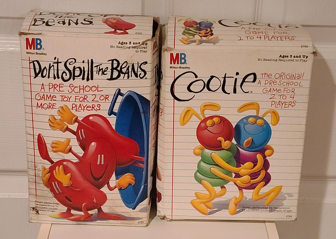 1980s Cootie and Don't Spill the Beans Games: 1980s Cootie and Don't Spill the Beans Games