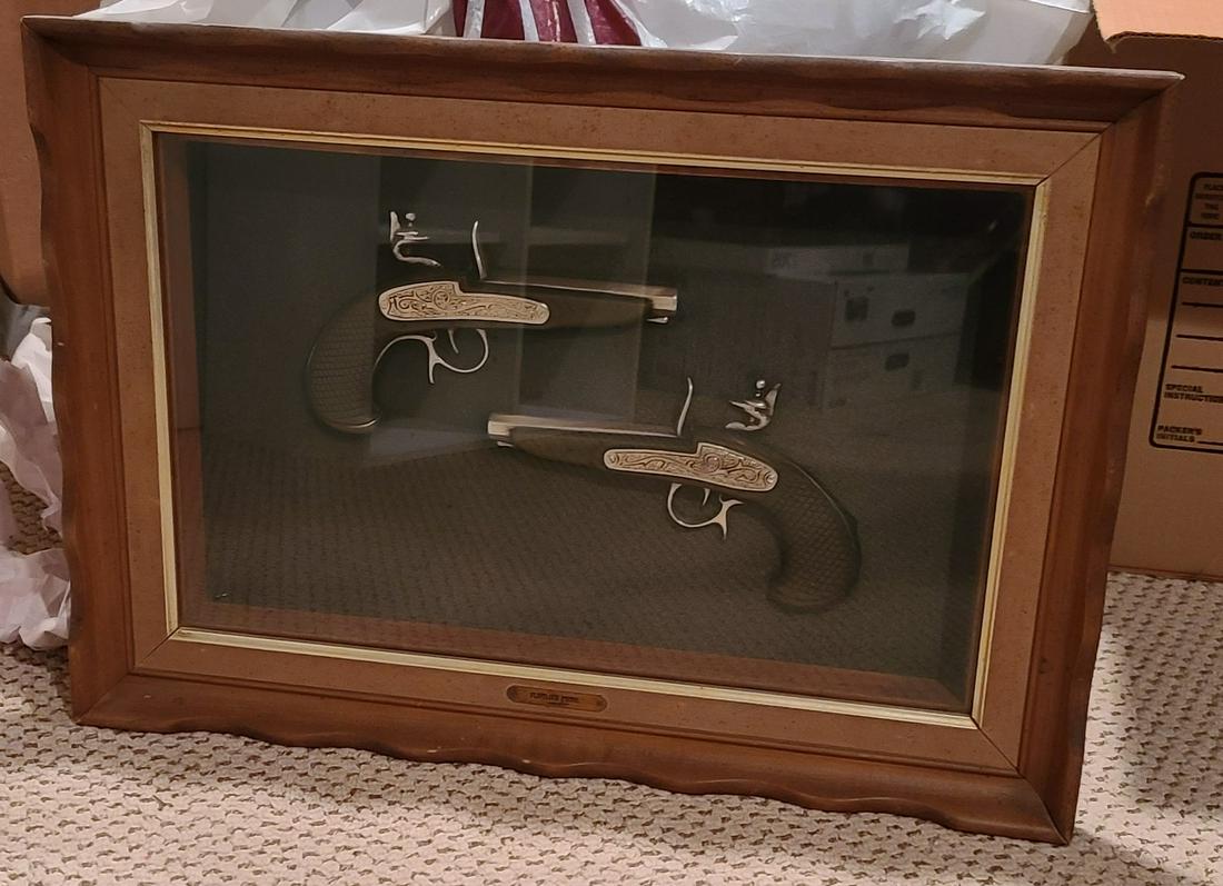 Vintage Turner Wall Accessory Framed Repro Flinlock (1 of 1)