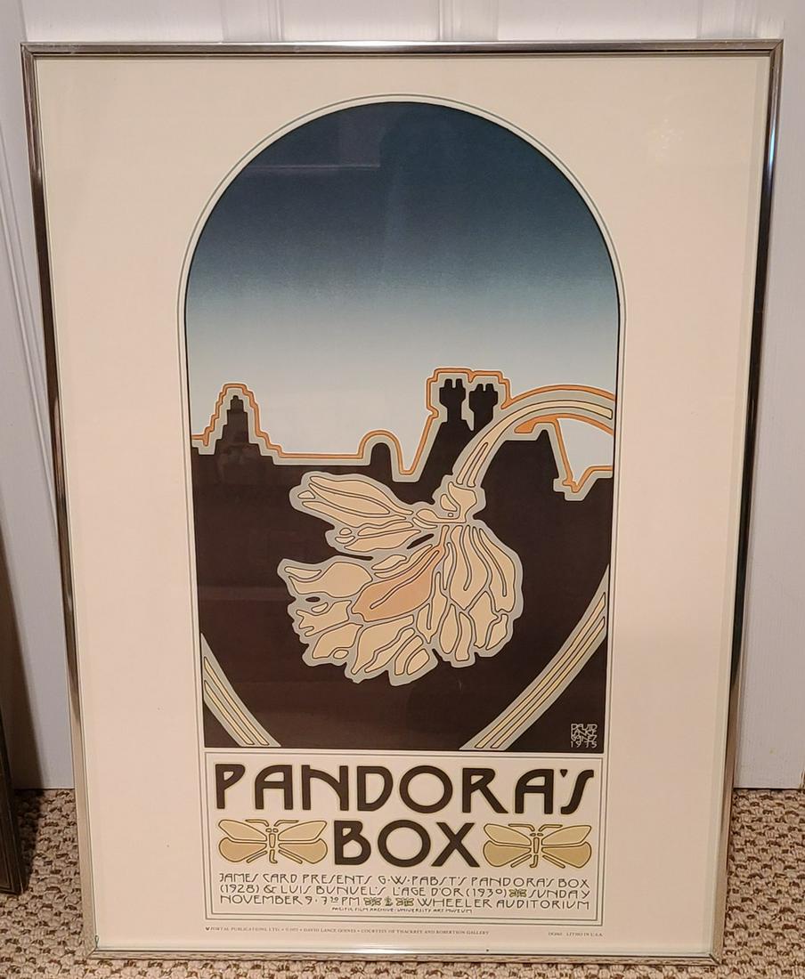 Vintage David Lance Goines Print Pandora's Box (1 of 1)