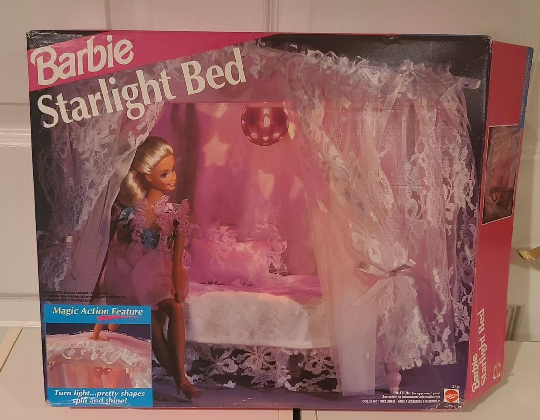 1991 Barbie Starlight Bed with Box: 1991 Barbie Starlight Bed with Box