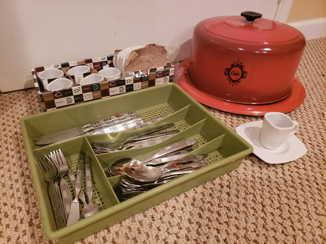 Covered cake plate, new demitasse set x6, and daily (1 of 1)