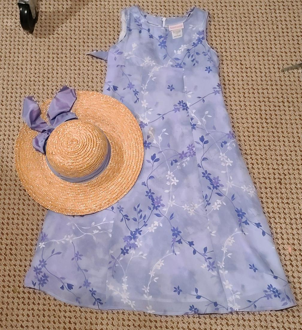 90s American Girl Dress 7 and Matching Hat (1 of 1)