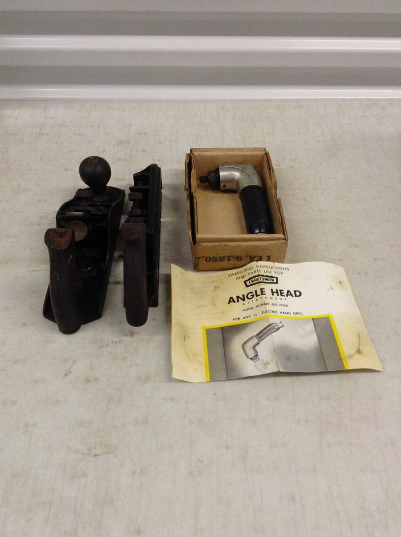 Two Duplex Rabbet Planes and Craftsman Angle Head (1 of 1)
