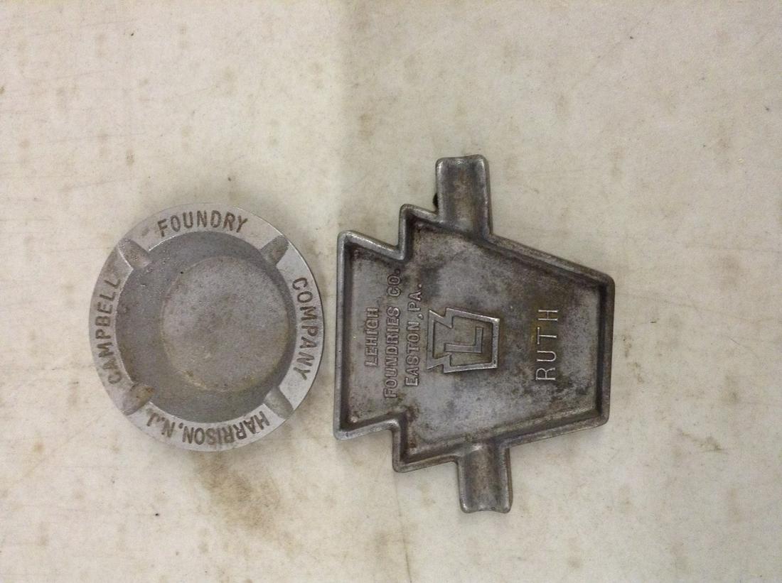 Two Vintage Metal Ashtrays (1 of 1)