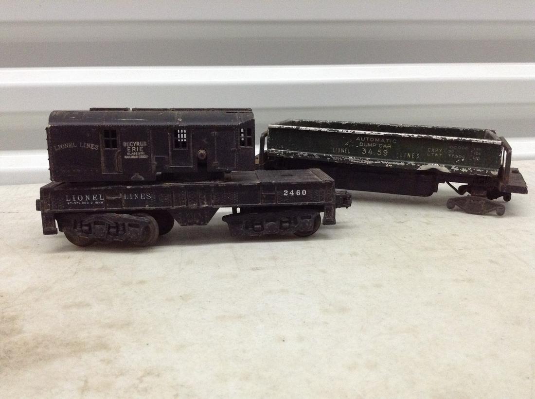 Two Vintage Metal Lionel Train and Car (1 of 1)
