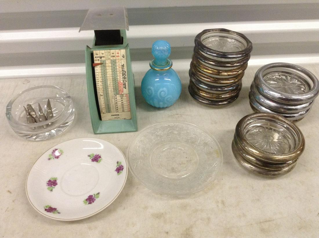 Lot of Vintage Coasters, Scale and More: Lot of Vintage Coasters, Scale and More