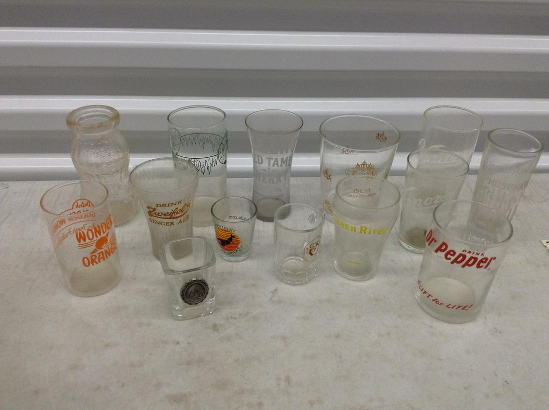 Lot of Vintage Coca-Cola Glasses and More: Lot of Vintage Coca-Cola Glasses and More