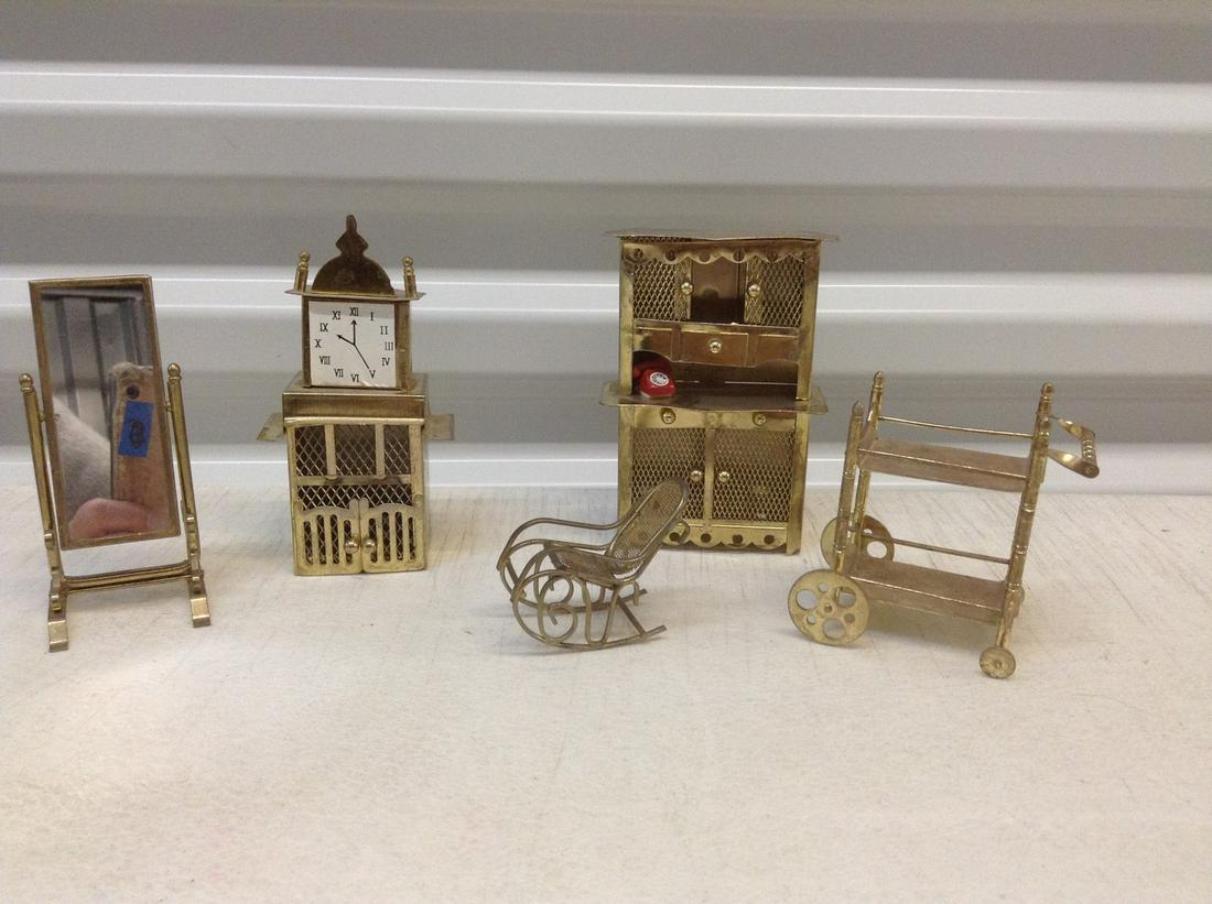 Vintage Brass Doll Furniture: Vintage Brass Doll Furniture