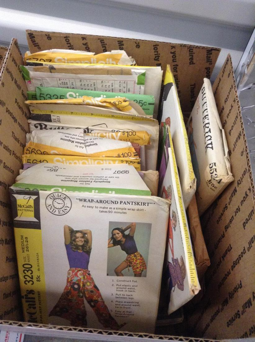 Box of Vintage Sewing Patterns (1 of 1)