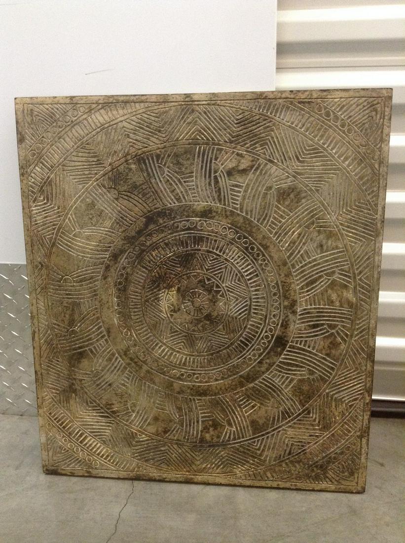 Pier One Carved Wood Sun Art 19.5"x22": Pier One Carved Wood Sun Art 19.5"x22"