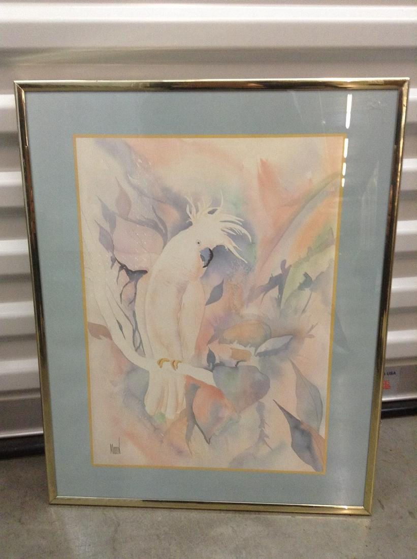 Vintage Bird Print 20"x16" (1 of 1)