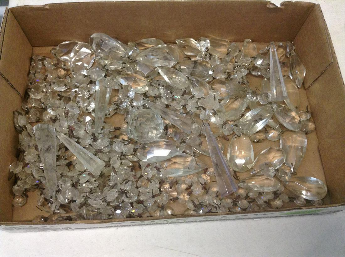 Box of Vintage Chandelier Crystals (1 of 1)