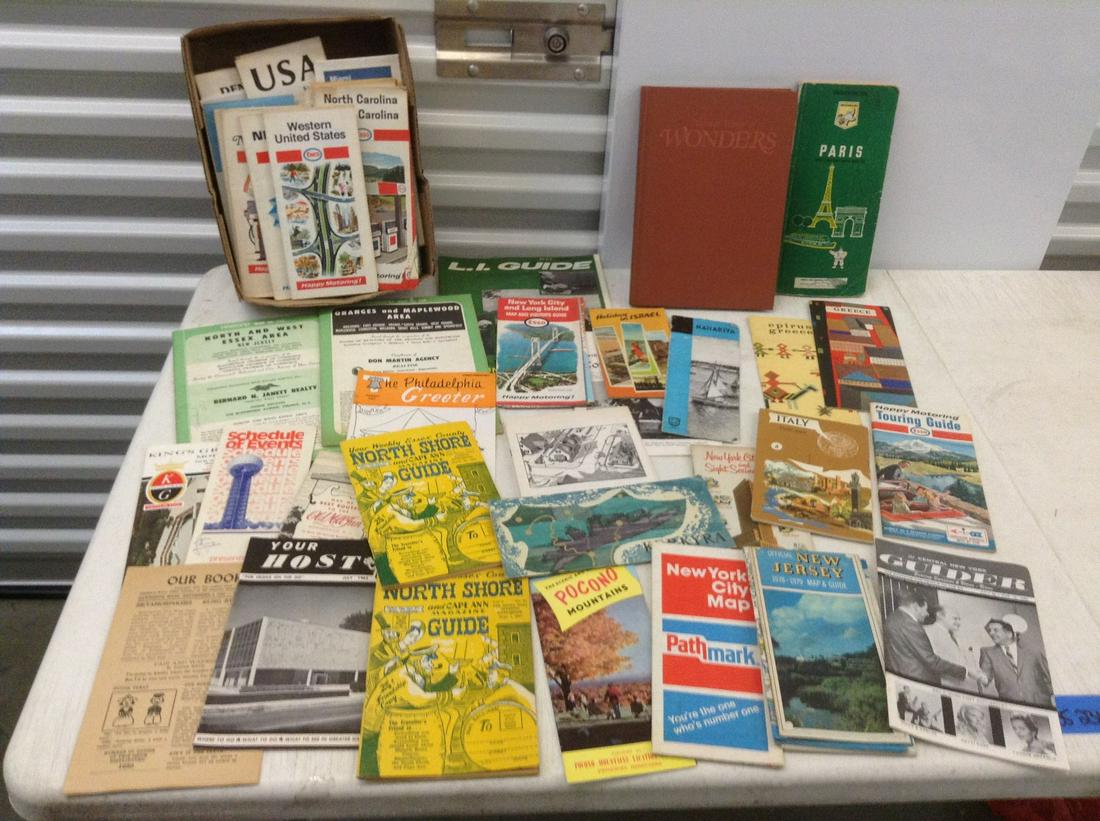 Large lot of Vintage European and other Travel Guides, (1 of 1)