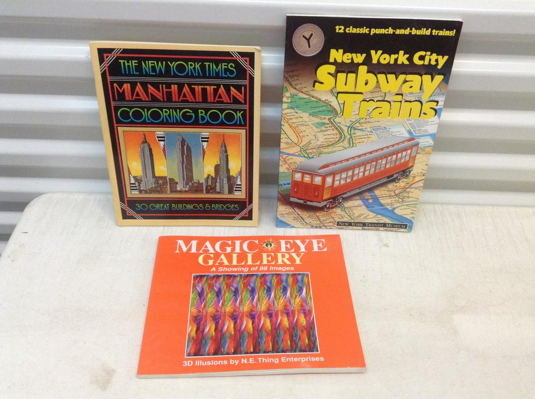 1975 NYC Coloring Book, Punch & Build NYC Subway Train (1 of 1)