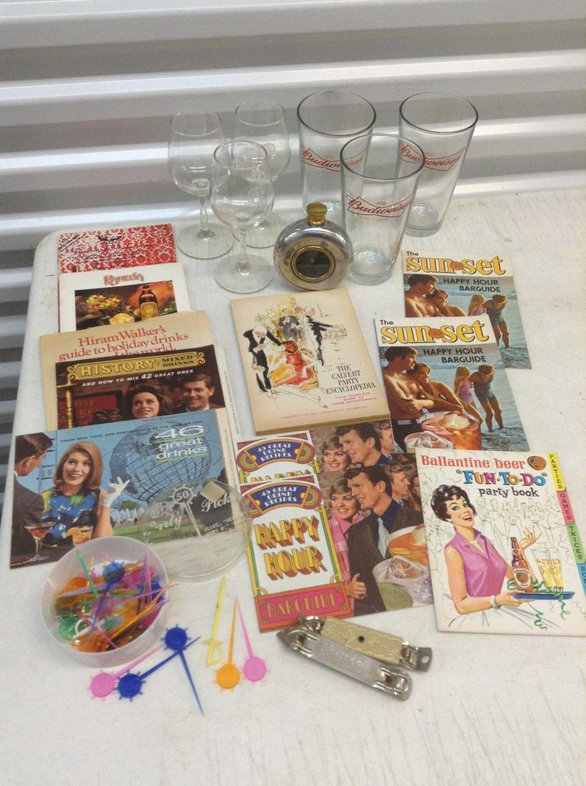 Vintage Liquor Advertising, Flask, Rheingold Bottle (1 of 1)