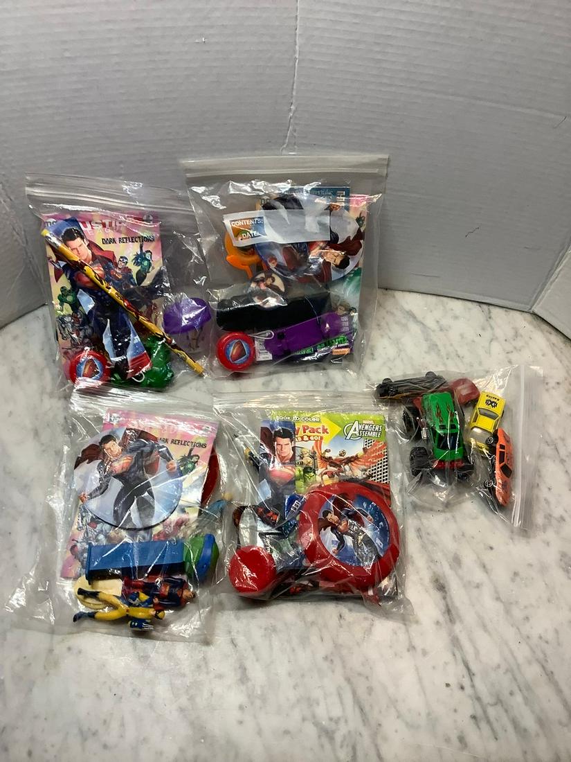 Lot of toys and cars Justice League, Avengers, Pez etc.: Lot of toys and cars Justice League, Avengers, Pez etc.