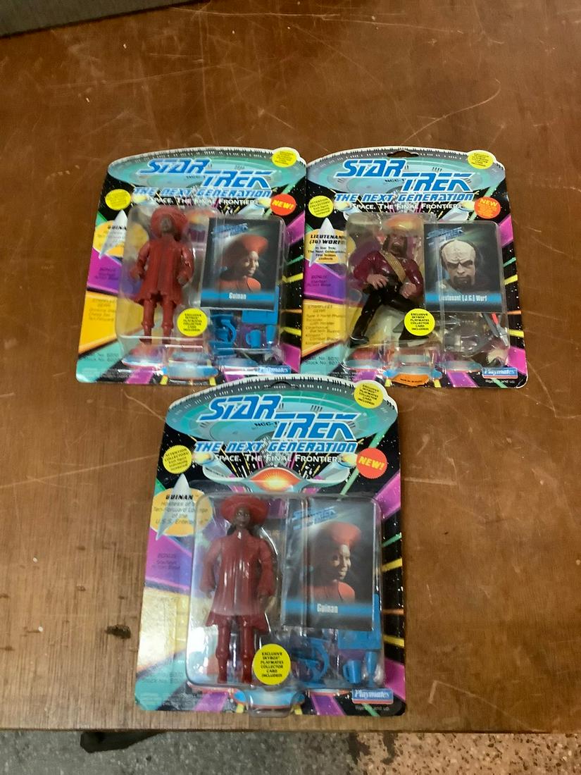 lot of 3 star trek next generation figures (1 of 1)