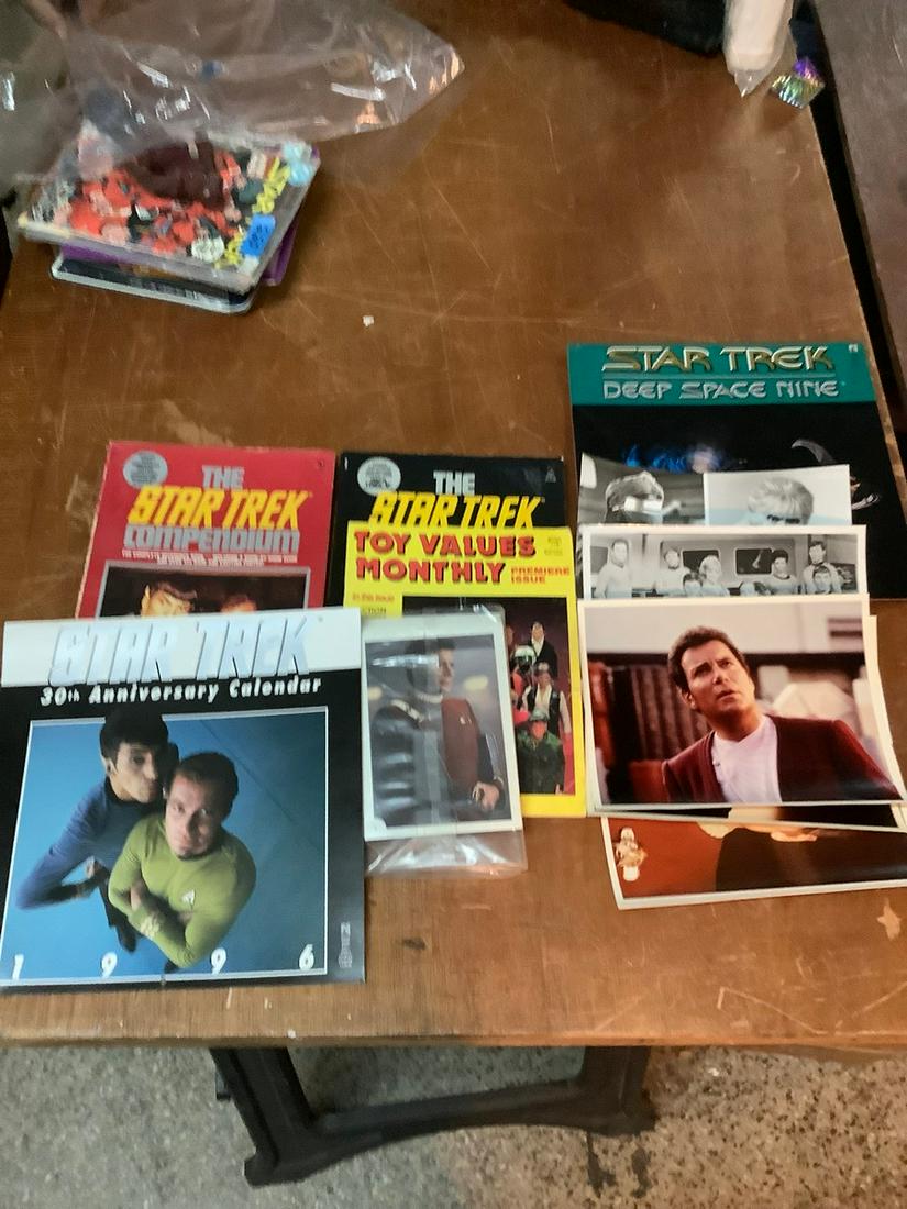 lot of assorted star trek magazines, photos and more (1 of 1)