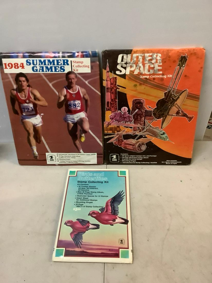 3 stamp collecting kits unopened (1 of 1)