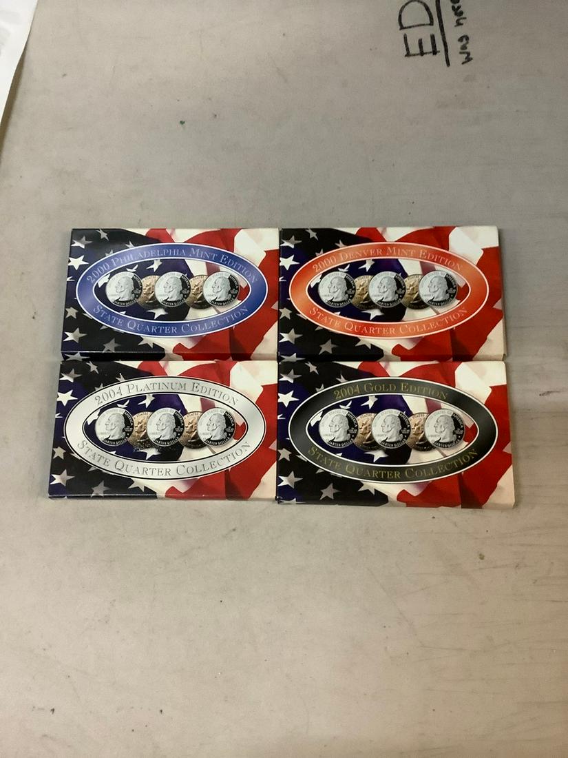 1991-2001-2002-2003 state quarter collection gold and (1 of 1)