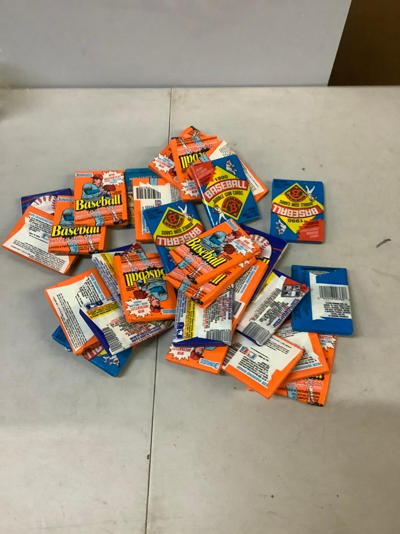 Large lot of unopened baseball packs fleer, bowman, (1 of 1)