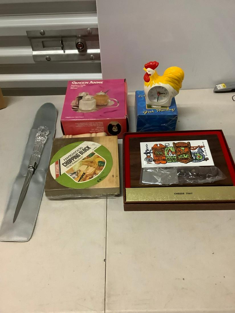 Mini cheese board chopping block letter opener and (1 of 1)