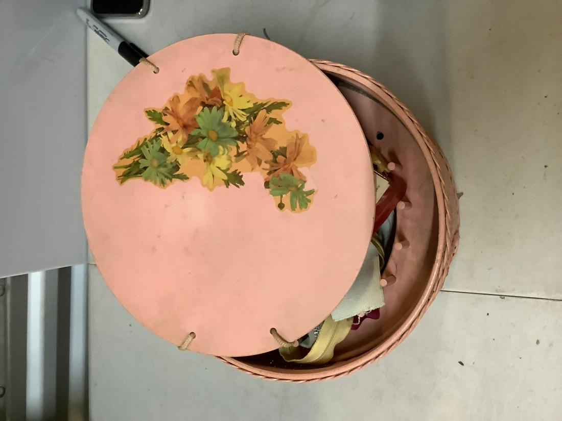 Vintage sewing kit with crafts supplies 11 inches (1 of 1)