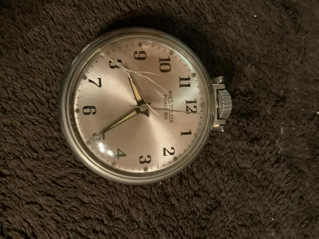 Westlox pocket ben pocketwatch nickel coated: Westlox pocket ben pocketwatch nickel coated
