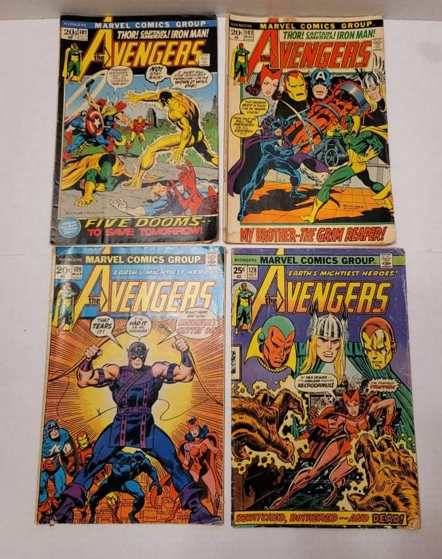 The Avengers 101, 102, 109, 128 (1 of 2)