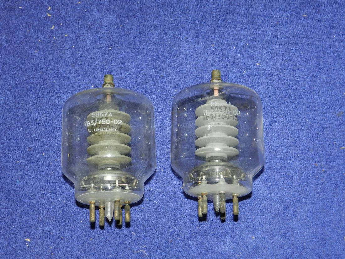 Pair of 5867A Triode Vacuum Tubes (1 of 1)