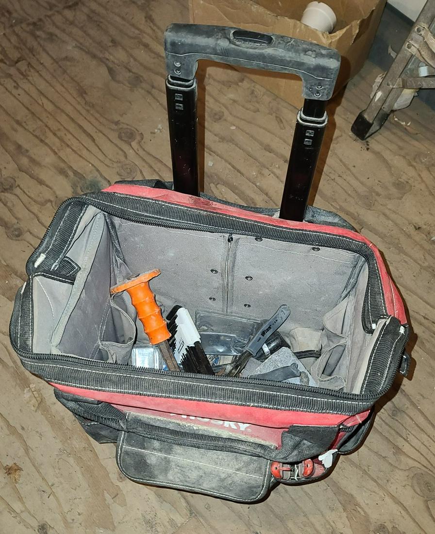 Large Rolling Husky Tool Bag with tools (1 of 1)
