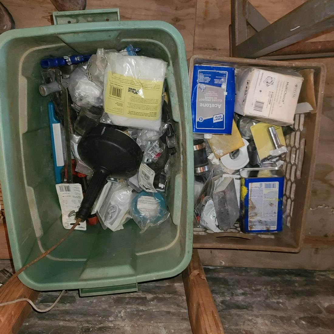 Plumbing and hardware items: Plumbing and hardware items